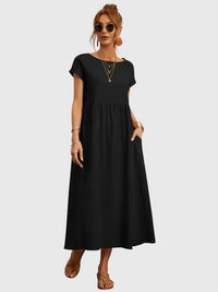 Giselle™ - Casual Pocket Dress - Black