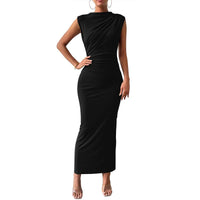 Melody™| Elegant Bodycon Dress with Back Slit for Cocktail Parties - Black