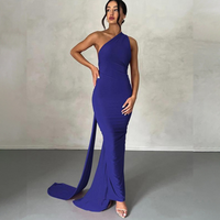 Margot™| Elegant Sleeveless Evening Halter Bodycon Dress - Dark Blue