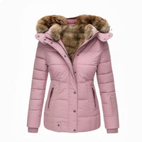 Anna | Winter Coat with Fur Lining - Pink