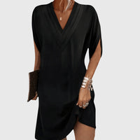 Anita | Elegant Tummy-Hiding Dress - Black (Almost sold out)