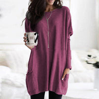 PAYONG™ - Casual Long Sleeve Lightweight Sweatshirt - Claret