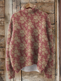 Joyce | Vintage floral print sweater - Multicolour