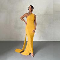 Margot™| Elegant Sleeveless Evening Halter Bodycon Dress - Yellow