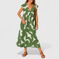 Lysandra | Sophisticated Women Maxi Dress - Green