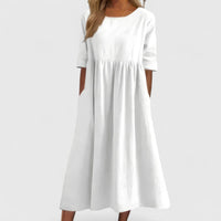 Cindy | Elegant Dress - White