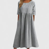 Thalyvia | Comfortable Dress - Light Grey