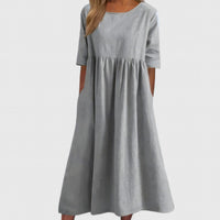 Cindy | Elegant Dress - Light Grey