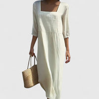 Delyshann | Women Elegant Maxi Dress - White