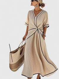 Erykahhh | Women Elegant Maxi Dress - Beige