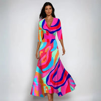 Jocelyn™ | Sophisticated Women Floral Dress - Bright Aura