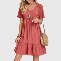 Jasmine | Elegant Flattering Dress - Red