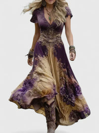 Sydneighh | Elegant Women Maxi Dress - Khaki