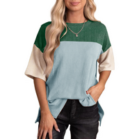 BRYNLUE™ | Casual Loose Fit Striped Summer Top - Green