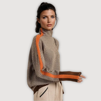 MARY – CHIC TURTLENECK JUMPER - Orange