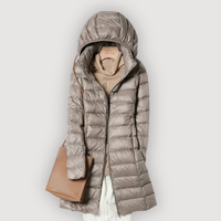 CALLISTA – LIGHTWEIGHT PUFFER COAT - Khaki
