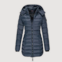 LISA – WARM PUFFER COAT - Navy