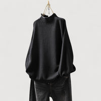 EVELINA – RELAXED KNIT JUMPER - Black