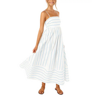 Bellamy™ | Graceful Swing Women Maxi Dress - Blue
