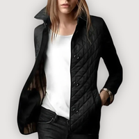 CAMILLE – QUILTED JACKET - Black
