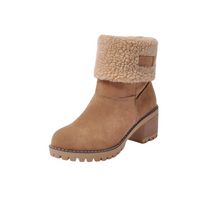 Hailey | Winter Women Boots - Khaki