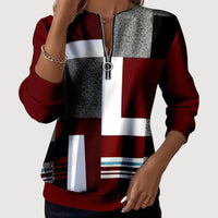 ELISIA – COSY ZIP JUMPER - Red