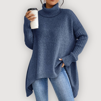 LORENA – COSY TURTLENECK JUMPER - Blue