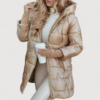 JENNY – COSY PUFFER COAT - Beige