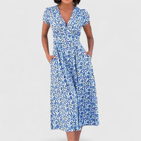 Roseanna | Comfortable Midi Dress - Blue