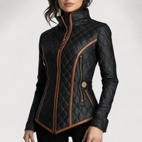 BLAIRE – QUILTED JACKET - Black