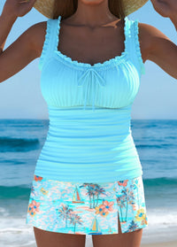 Tracy™ | Elegant Summer Tankini Set - Cyan