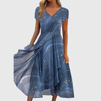 Aubrielle™ | Flowing Midi Dress - Blue