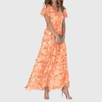Lola™ | Figure Flattering Dress - Orange