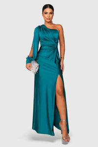 Alionessah | Elegant Women Maxi Dress - Turquoise