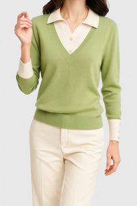 Jovi | Elegant Sweater - Lime