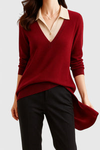 Jovi | Elegant Sweater - Red