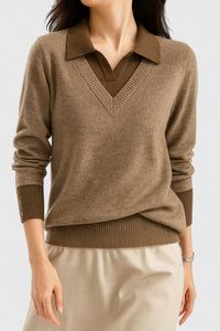Jovi | Elegant Sweater - Brown