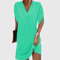 Anita | Elegant Tummy-Hiding Dress - Bright Green