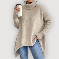 LORENA – COSY TURTLENECK JUMPER - Khaki