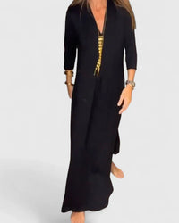 Olyvianne | Elegant Women Maxi Dress - Black