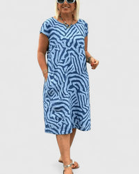 Calyviah | Comfortable Dress - Blue