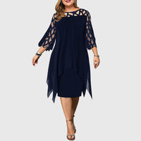 Juliana | Chic Dress - Deep Blue