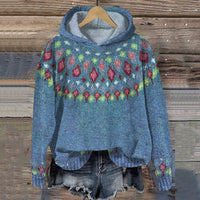 Carole | Warm Nordic Hoodie - Blue