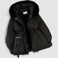HARMI – COSY FUR-LINED PARKA - Black