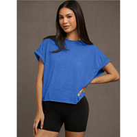 SEREIA™ | Women Everyday Cut Out Hemline Womenswear Top - Blue