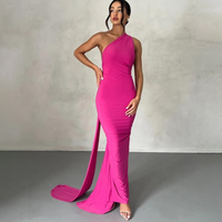 Margot™| Elegant Sleeveless Evening Halter Bodycon Dress - Rose Red