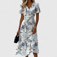 Fenyska | Elegant Women Maxi Dress - Floral White