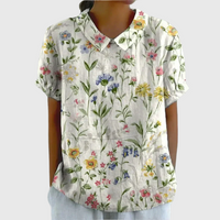 Bonnie | Vintage Floral Blouse - White 1