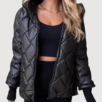 TAYLA – PUFFER COAT - Black