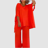 Zinnia™ Relaxed Style Set | Effortless Elegance in Every Step - Orange